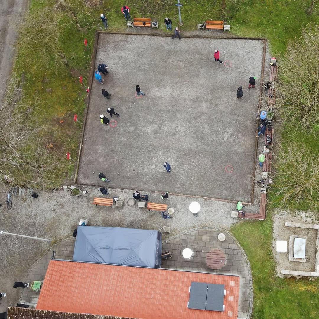 Zum Saisonstart das Boulodrom in Weingarten aus der Vogelperspektive🦅 #Boule #p...